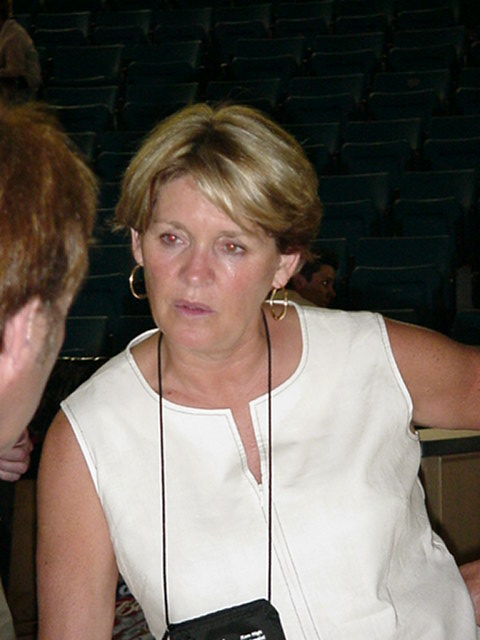 Carol Long Having Serious Discussion