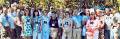 Class of '67 at picnic in Prince Charles Park
Front row: Glen Dale-Johnson, ?, Brian Hosek, ?, ?, ?, ?, ?, ?, ?, ?, ?, ?, Carole (Long) McLean, ?, ?
Back row: ?, ?, ?, ?, ?, Bart Vogelzang, Marylen Edgar, Maureen Marshall, ?, Nancy (Bowers) Baker, ?, ?,  :: Click photo for larger view