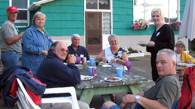 Keith Webster, Trudy (Nicol) Montgomery, Jim Stewart, Alanna Westerman, Sheila (Hughes) Webster, Ruby Westerman (Alanna