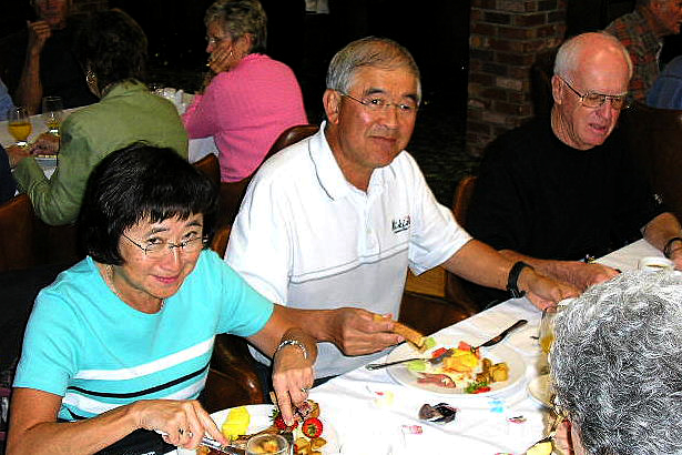 Farewell Breakfast-September 24, 2006-Marilyn & Sam Aura, Peter Elder
