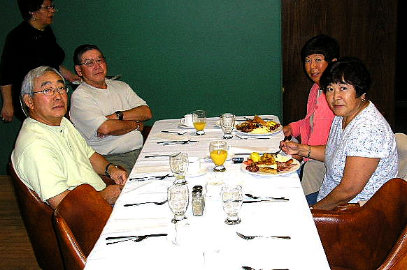Farewell Breakfast-September 24, 2006-Takashi Kitamura, Dick Sawada, Mich Sawada, Kaz Kitamura