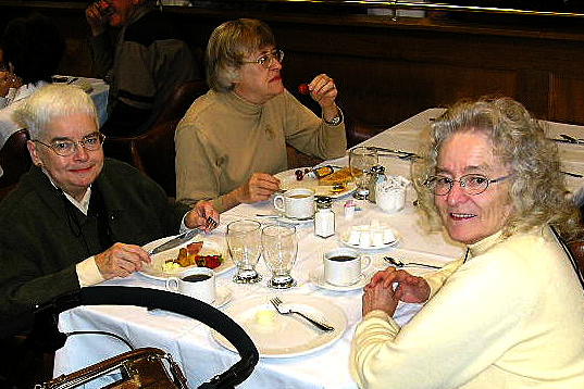 Farewell Breakfast-September 24, 2006-Frances Woodward, Ann Weldrake, Margaret Ferrier