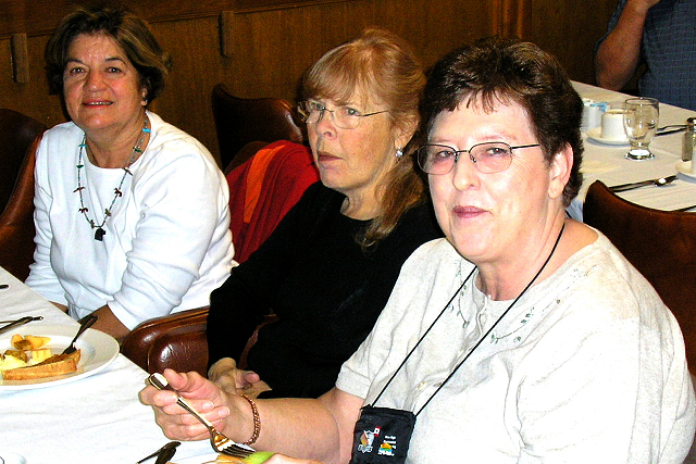 Farewell Breakfast-September 24, 2006-Muriel Wyricimaga, Joan Moore, Carol Holt