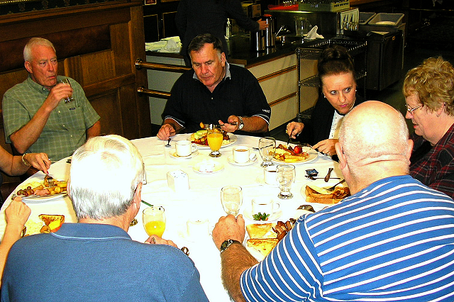 Farewell Breakfast-September 24, 2006-Doug Smith, Jim Hurst, Stella Black, Grace Black