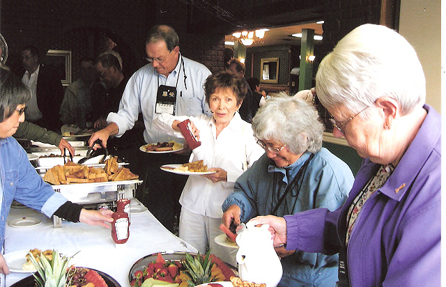 Farewell Breakfast-September 24, 2006-Grace Watanabe, Lloyd Johnson, Sandra Baker, Reiko Mochizuki, Helen Mariott