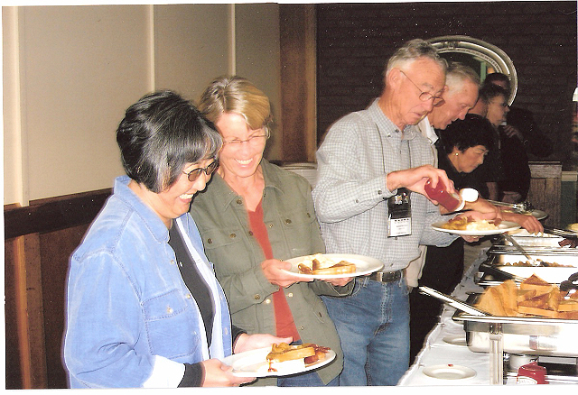 Farewell Breakfast-September 24, 2006-Grace Watanabe, Audrey & Ken Harton, Dave Wilson, Kiyoko Oishi