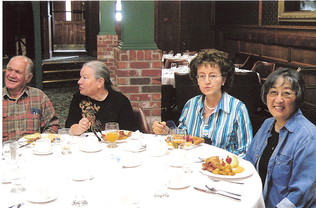Farewell Breakfast-September 24, 2006-Franklin Arthur, Ann Jesson, Jessie Brkovich, Grace Watanabe