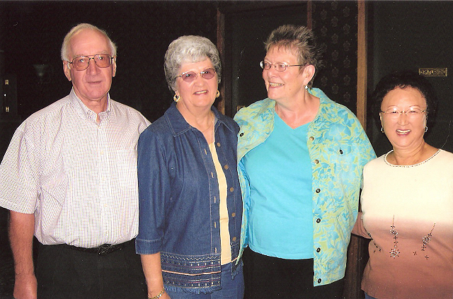 Farewell Breakfast-September 24, 2006-Glen Wood, Myrna Wilcox, Louise Sponaugle, Marie Yasui