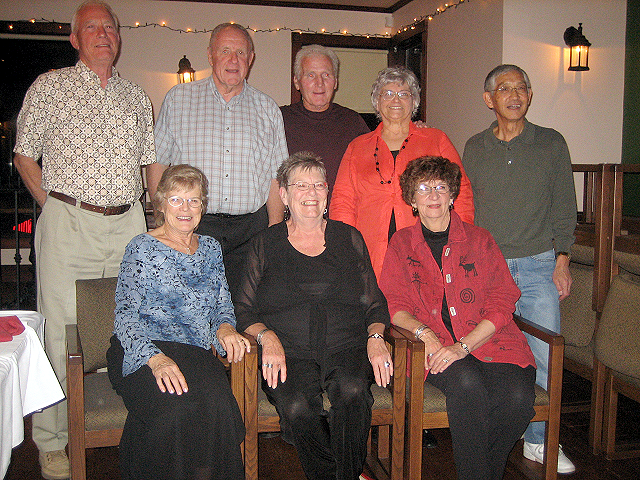 Committee Windup Dinner - October 19, 2006-Doug Smith, Meredith Scott, James Brennan, Marilyn Bedard, Norio Sakaki, Velma Thompson, Louise Sponaugle, Rae McMorran - Class of 