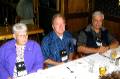 Farewell Breakfast-September 24, 2006-Helen Marriott, Red Allan, Peter Botham :: Click photo for larger view
