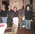 Committee Windup Dinner - October 19, 2006-Myra Muir, Bonnie Smith, Muriel Wyricimaga, Mary Ann Wyse, Dave Low, Marie Yasui - Class of '57 Committee Members :: Click photo for larger view