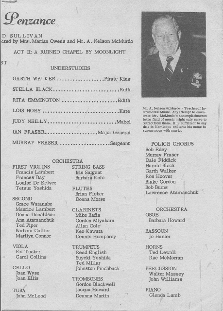 1955 Operetta - Pirates of Penzance
