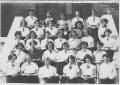 KHS Junior Choir  1950-51 - 5th Row-?, Eleanor Higham, Ethel Fowles, Joanne Coxson, Joan Madill.  4th Row-Helen Hayward, Techeka Levet, Audrey Richards, Donna Morse, ?, Norma Peters.  3rd Row-Janice Thornley, Jean Yallop, Gail Martin, Unknown,  Bernice Armstrong, Marlene Weys, Gail Anderson.  2nd Row-Donna Andrew, April Morrison, Glenda Lamb, Arlene Corbin, Mary Matonovich, Elnora Dumond.  1st Row-Joan Ellis,  Mary Linell, Joan Wyse, Tina Ceci, Jean Nesbitt, Kathleen Lawrence (Teacher) :: Click photo for larger view