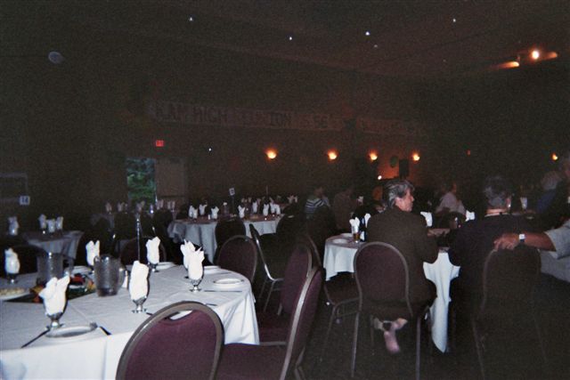 Tables and decorations at Banquet