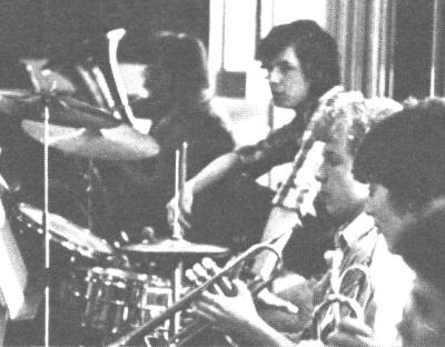 Russ playing drums in the KSS Band in 1982